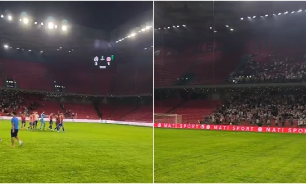Torcida ispratila igrače