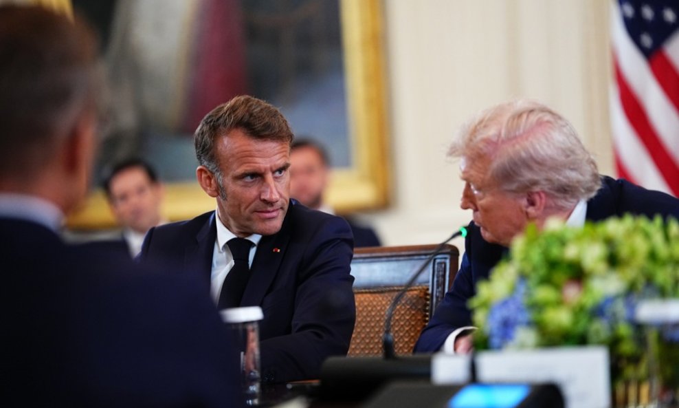 Donald Trump i Emmanuel Macron