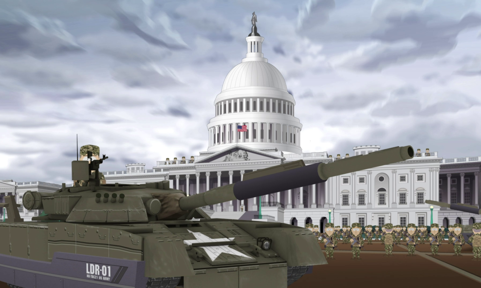 Washington je prikazan kao grad pod opsadom