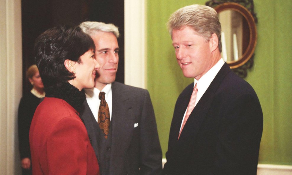 Ghislaine Maxwell, Jeffrey Epstein i Bill Clinton