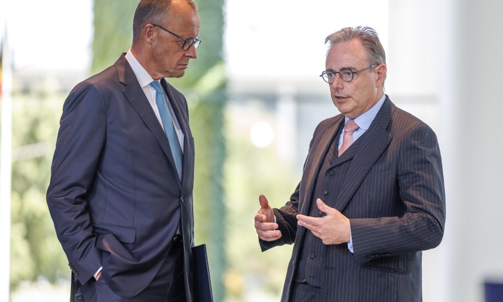 Njemački kancelar Friedrich Merz i belgijski premijer Bart De Wever u Berlinu