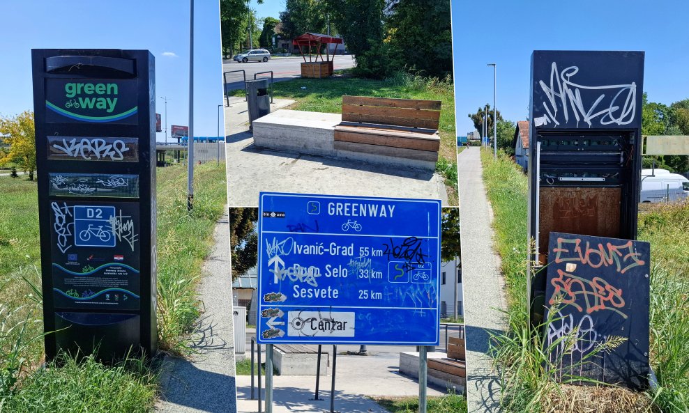 Vandali su već uništili signalizaciju na pilot-dionici Greenwaya
