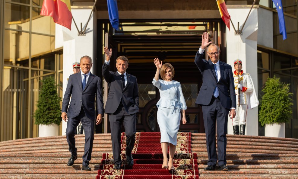 Lideri Francuske, Njemačke i Poljske u posjetu Maii Sandu, predsjednici Moldavije