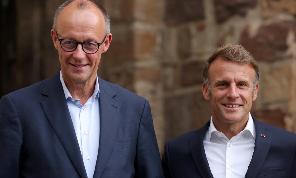 Friedrich Merz i Emmanuel Macron