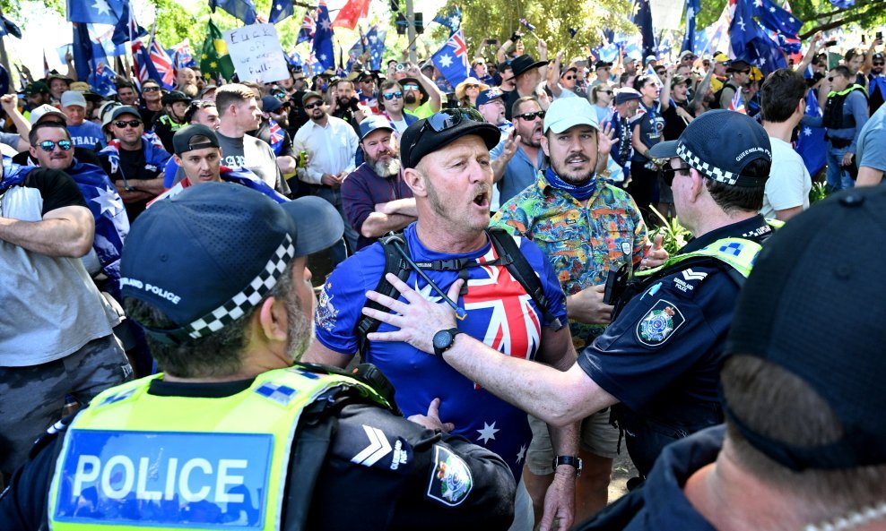 Antiimigracijski skup u Australiji