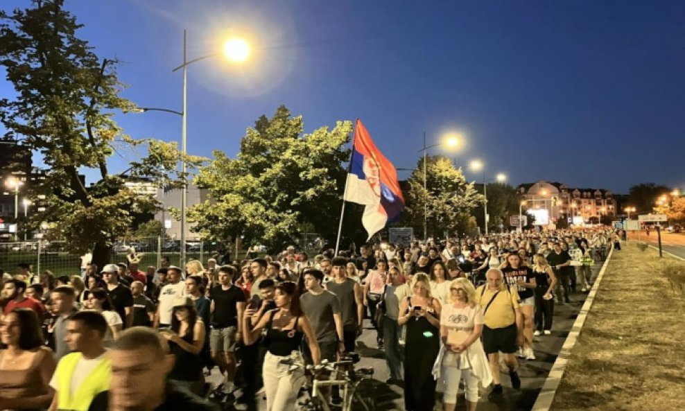 Prosvjedna šetnja u Novom Sadu
