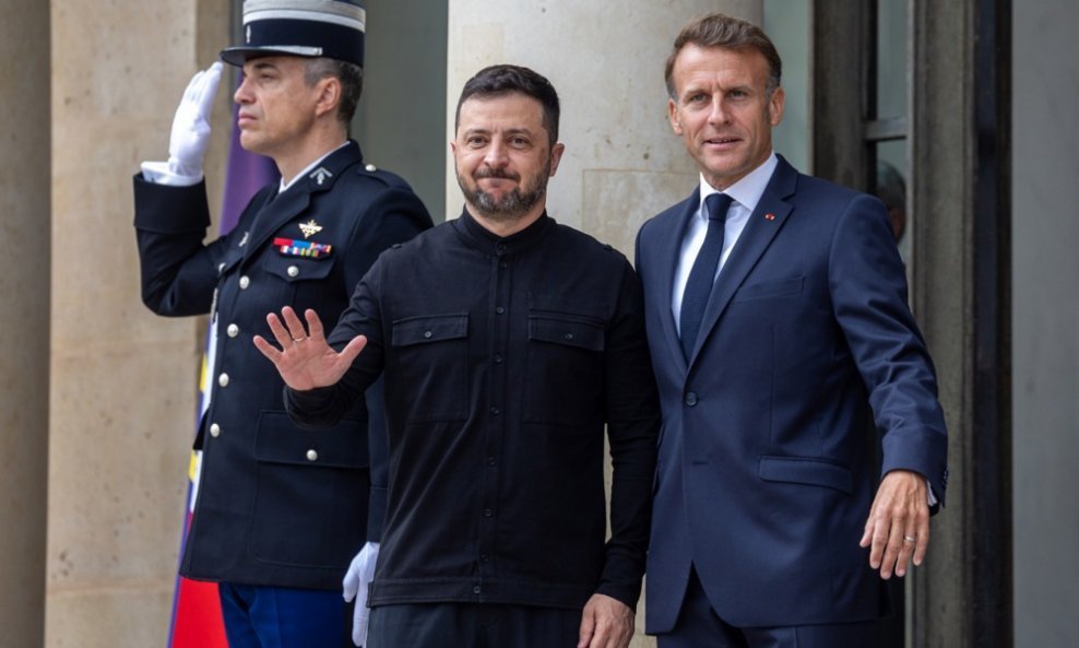 Emmanuel Macron i Volodimir Zelenski