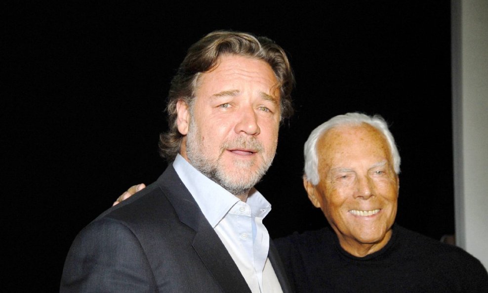 Russell Crowe i Giorgio Armani