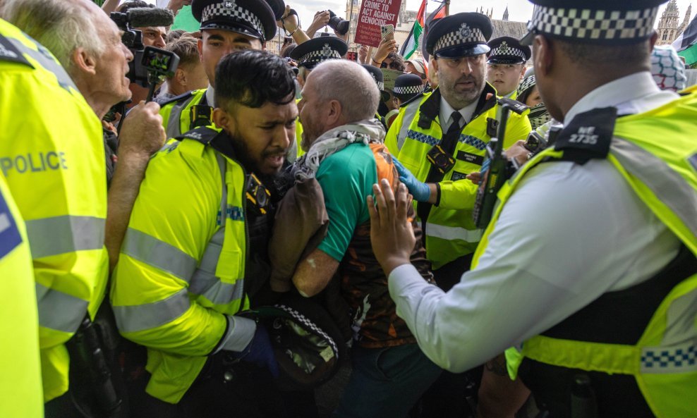 Prosvjed podrške Palestinskoj akciji u Londonu