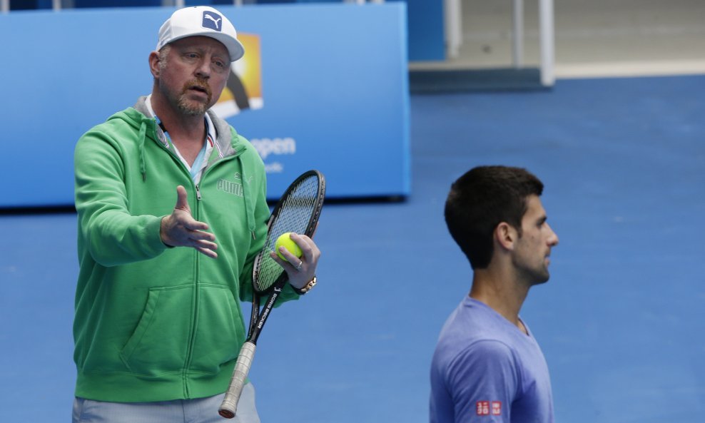 Boris Becker i Novak Đoković iz vremena dok su surađivali