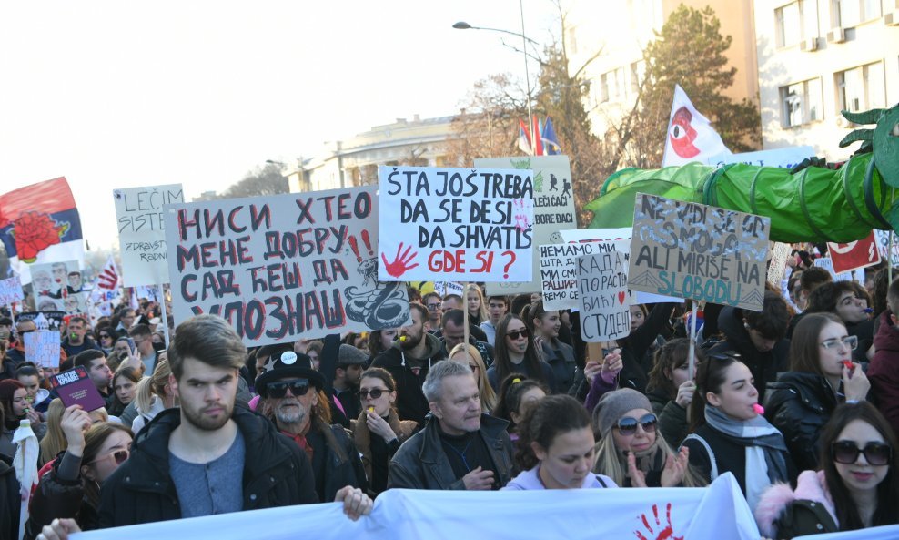 Prosvjed u Novom Sadu