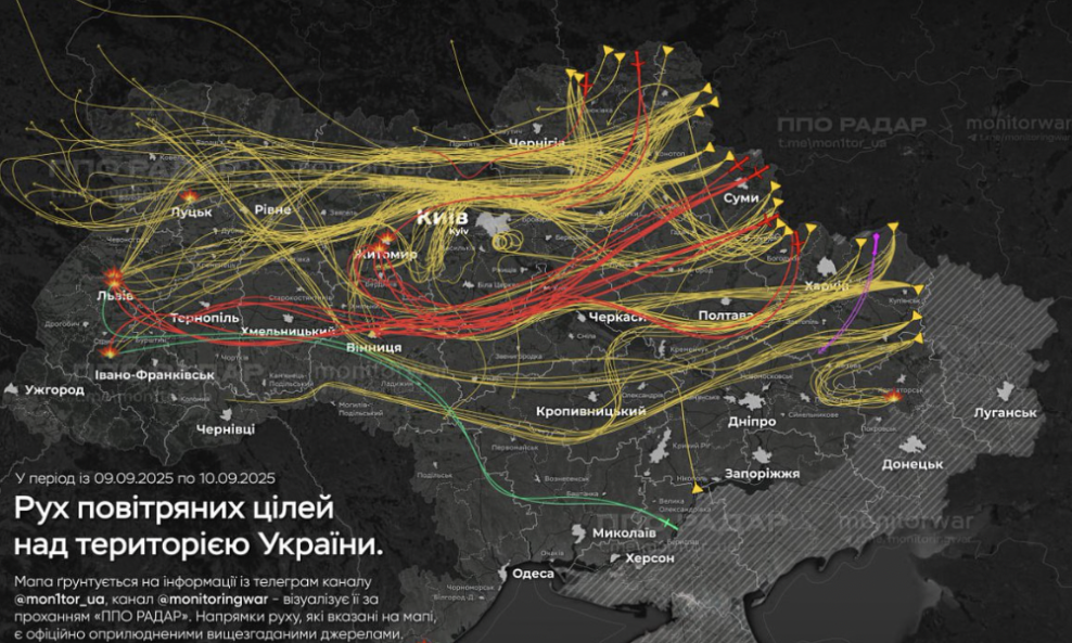 Ruta ruskih zračnih napada