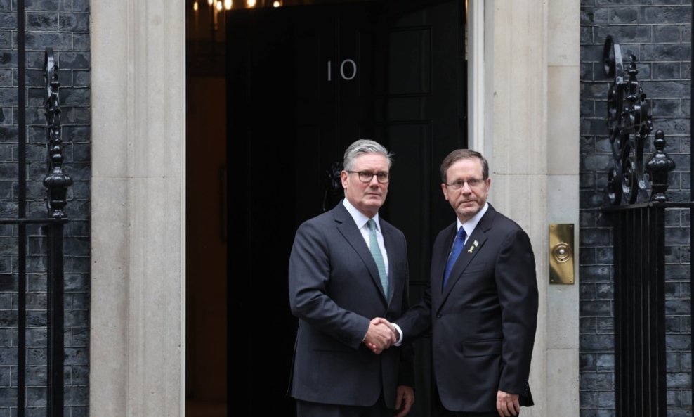 Keir Starmer i Isaac Herzog