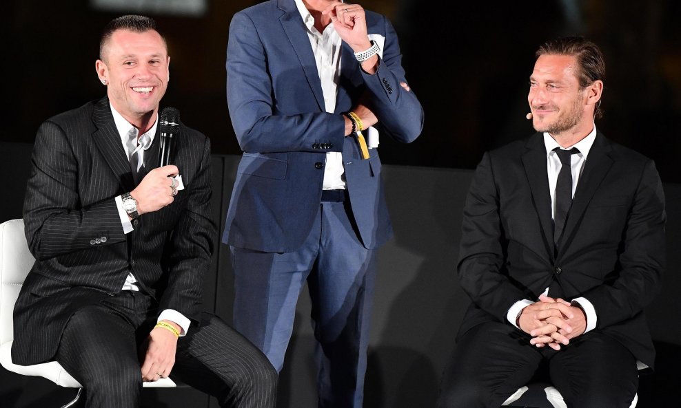 Antonio Cassano (lijevo) i Francesco Totti