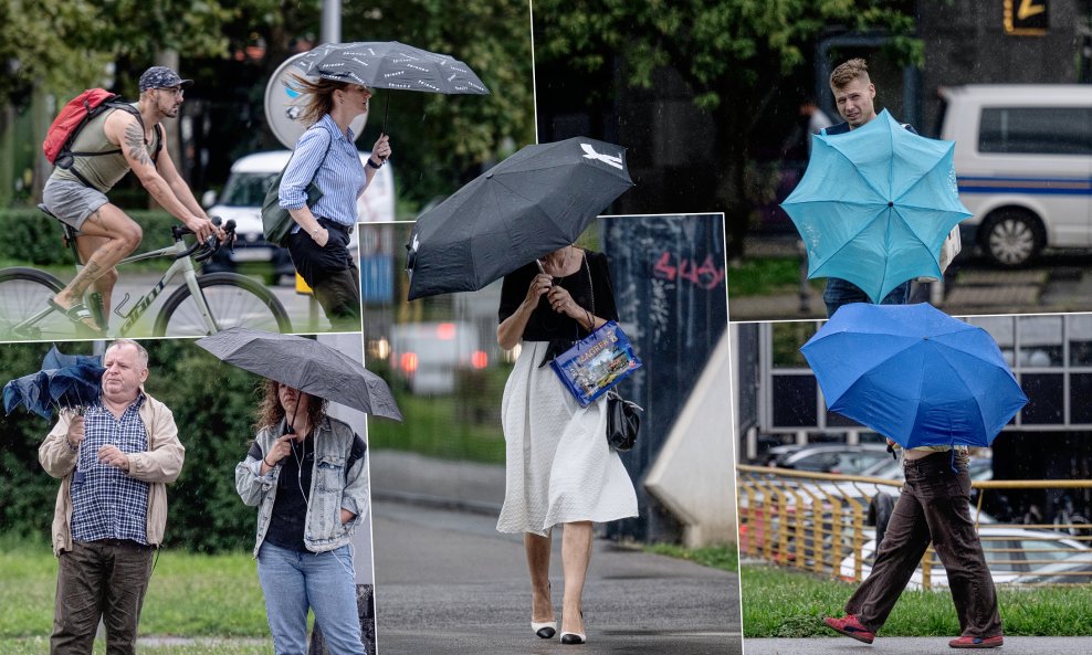 Kiša je u utorak oprala Zagreb
