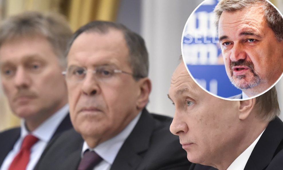 Gordan Akrap (u krugu), Dmitrij Peskov, Sergej Lavrov i Vladimir Putin