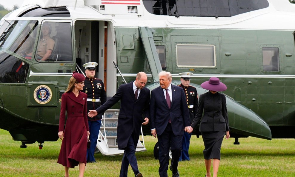 Kate Middleton, princ William, Donald Trump, Melania Trump