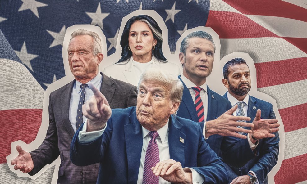 Trumpova administracija: Donald Trump, Robert F. Kennedy Jr., Tulsi Gabbard, Pete Hegseth i Kash Patel