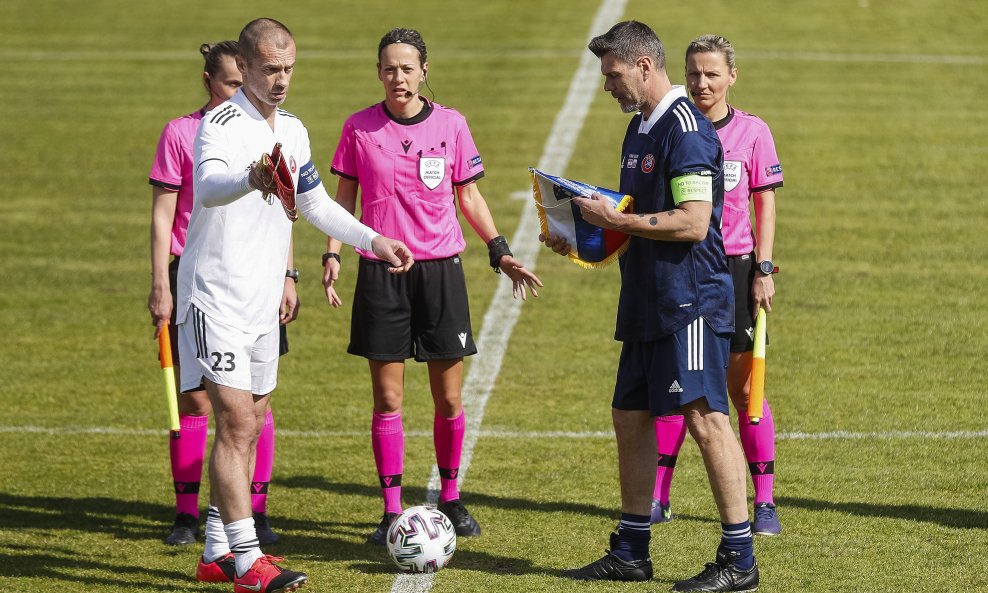 Prvi čovjek UEFA-a Aleksander Čeferin i Zvonimir Boban
