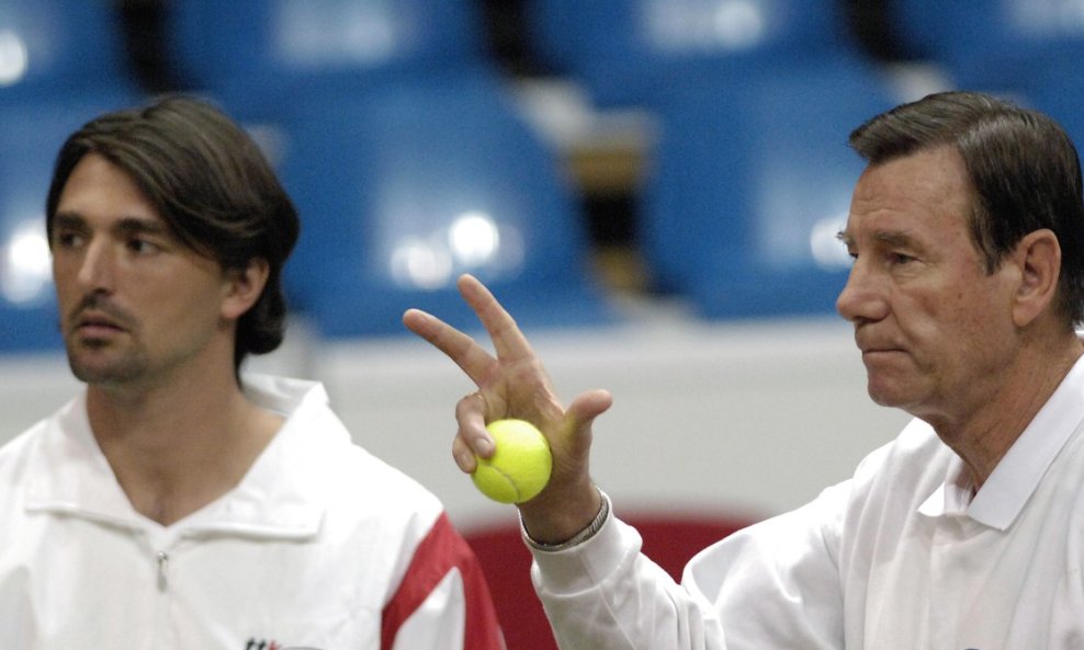 Goran Ivanišević i Nikola Pilić
