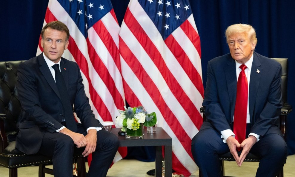 Emmanuel Macron i Donald Trump u New Yorku