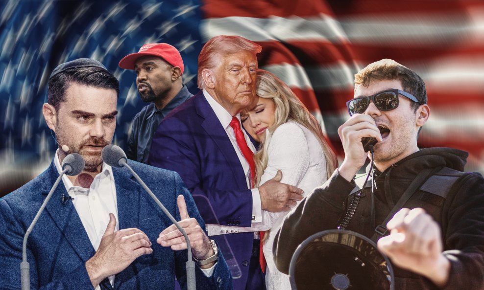 Ben Shapiro (lijevo) i Nick Fuentes (desno) borit će se za naklonost mlađih članova pokreta MAGA, ali i Donalda Trumpa