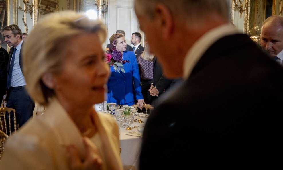Predsjednica Europske komisije Ursula von der Leyen, danska premijerka Mette Frederiksen i norveški premijer Jonas Gahr Støre
