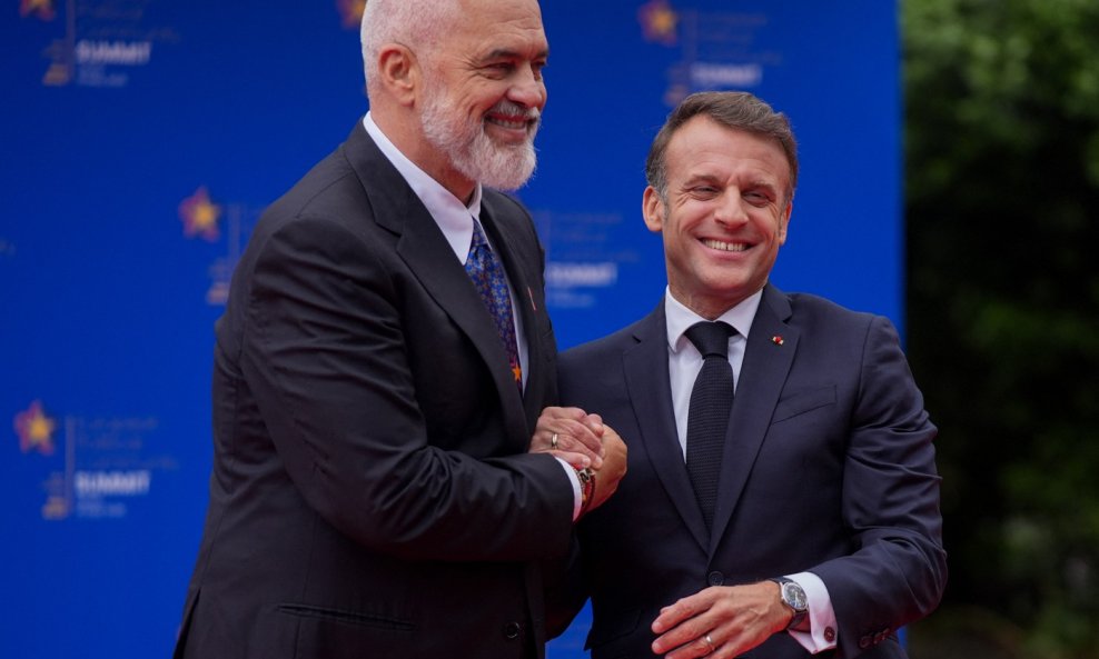 Edi Rama i Emmanuel Macron - arhiva