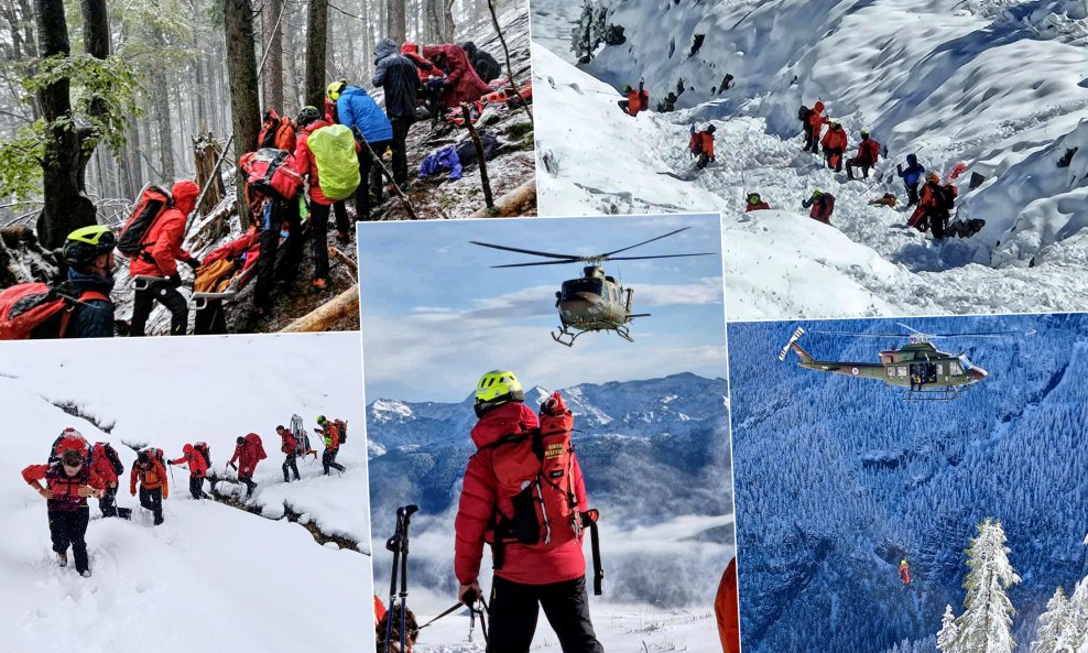 Spašavanje planinara u slovenskim Alpama