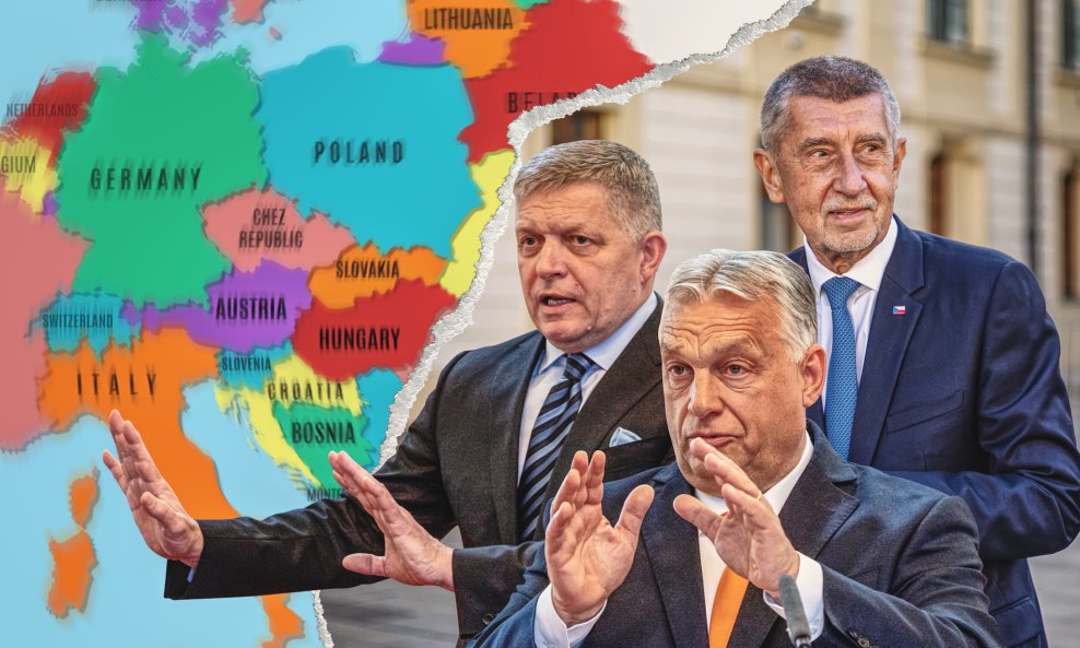 Robert Fico, Viktor Orbán i Andrej Babiš