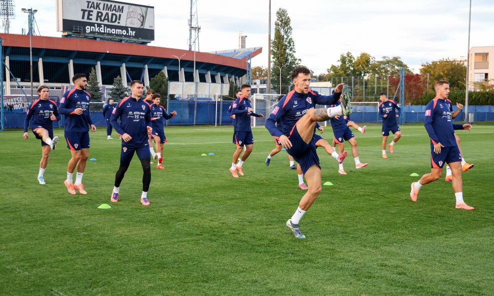 Ivan Perišić i Vatreni na treningu