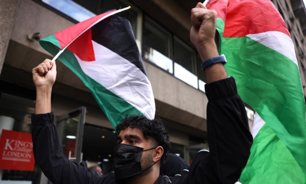 Propalestinski prosvjedi održani su na drugu godišnjicu početka rata Izraela i Hamasa