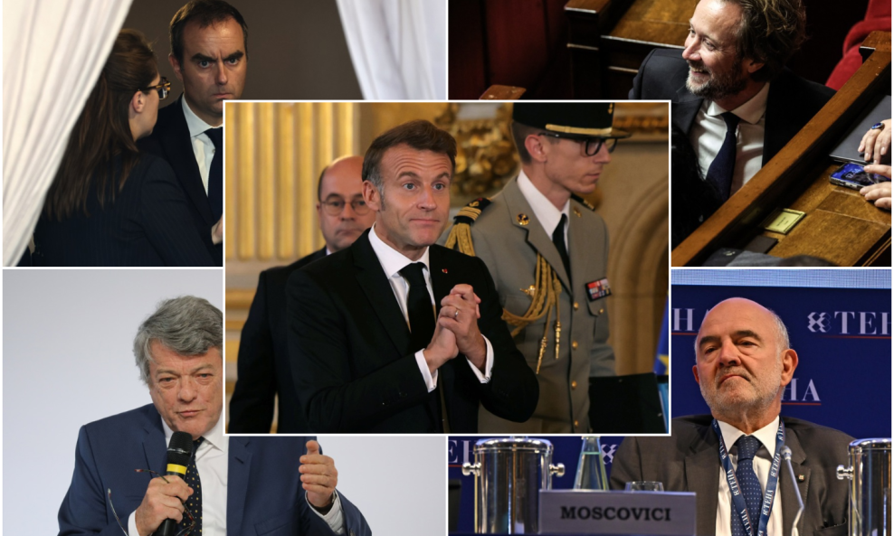 Emmanuel Macron, Jean-Louis Borloo, Sébastien Lecornu, Boris Vallaud, Pierre Moscovici