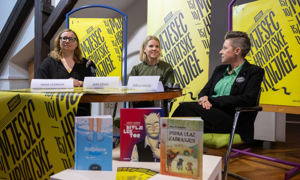 Maja Lesinger, Sara Džapo i Isabella Mauro predstavile su Mjesec hrvatske knjige
