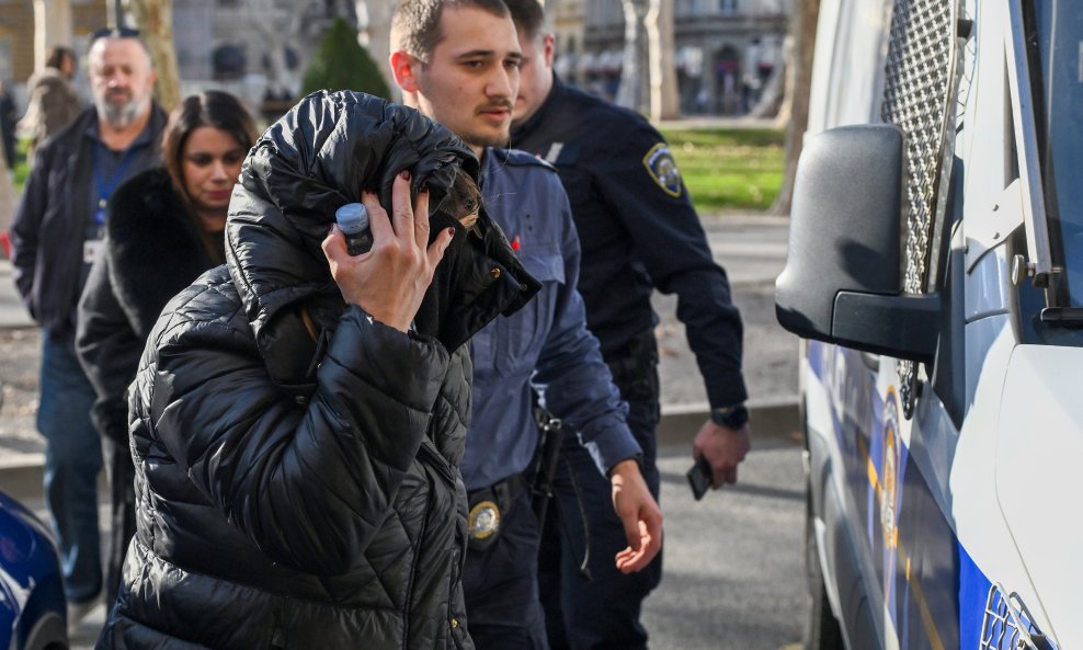 Privođenje sutkinje Vande Blažević na sud u ožujku