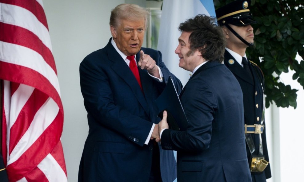 Donald Trump i Javier Milei u Bijeloj kući