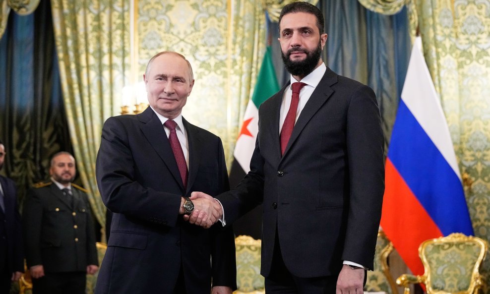 Vladimir Putin i Ahmed al-Šara