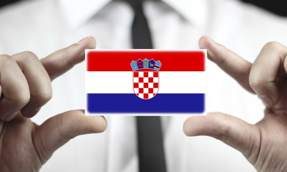 vizitka hrvatska zastava