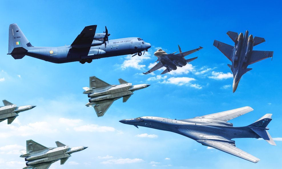 Zračne snage Indije, SAD-a, Rusije i Kine