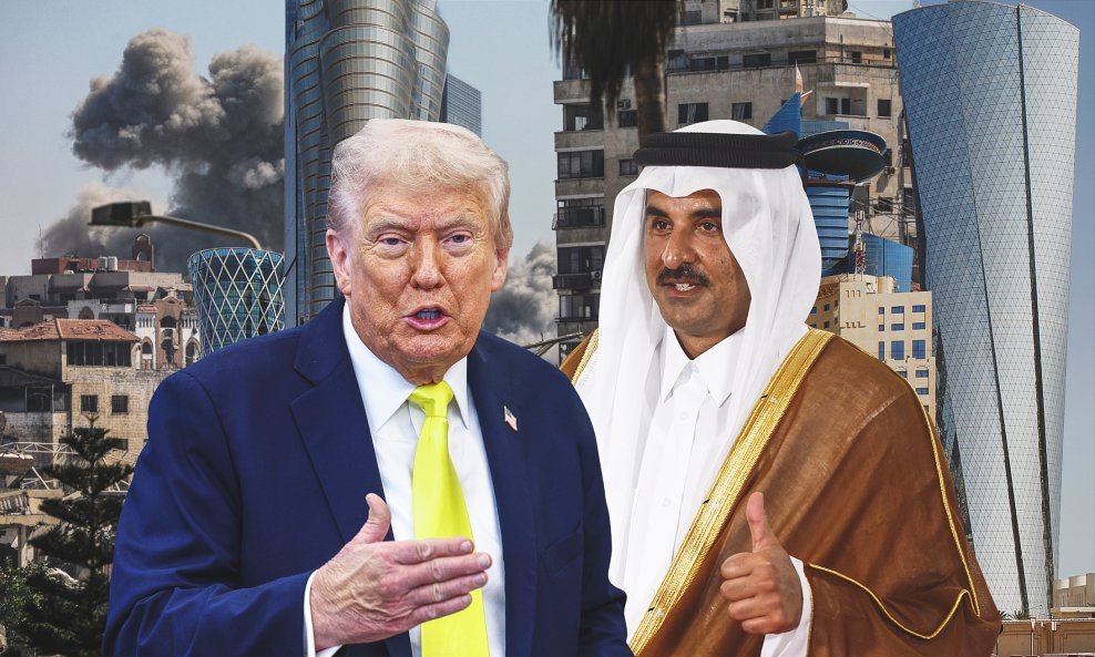 Donald Trump i Tamim bin Hamad al Thani