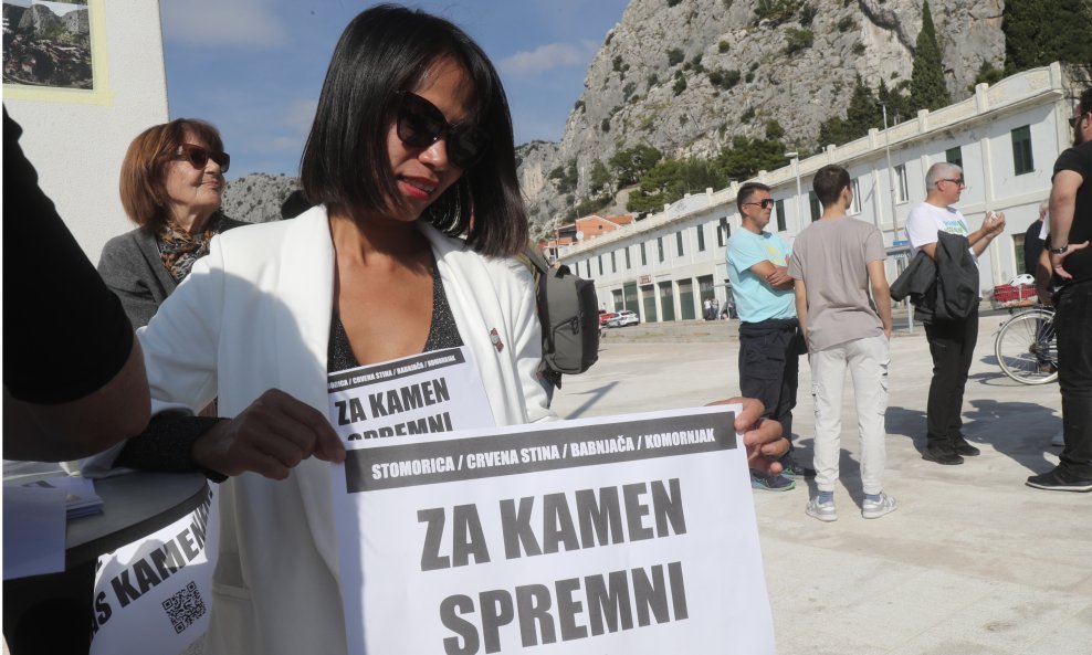 Omiš: Građani prosvjedovali zbog projekta obilaznice