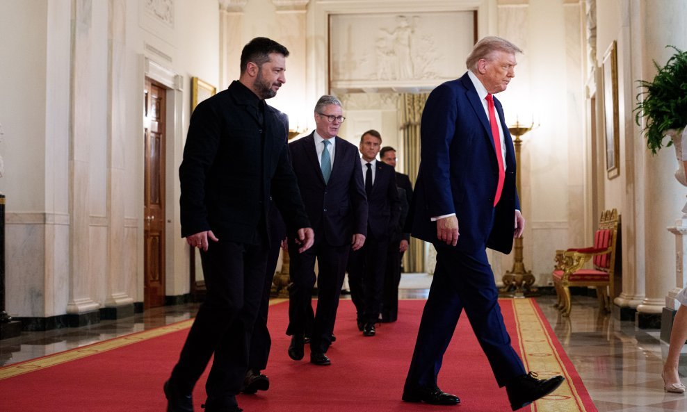 Volodimir Zelenski, Donald Trump i europski čelnici