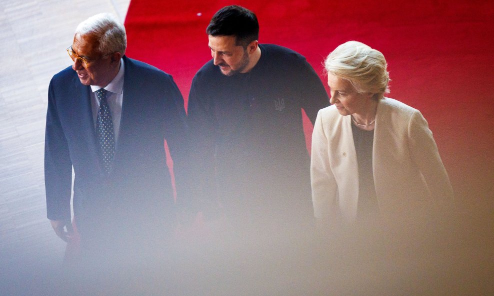 Antonio Costa, Volodimir Zelenski i Ursula von der Leyen