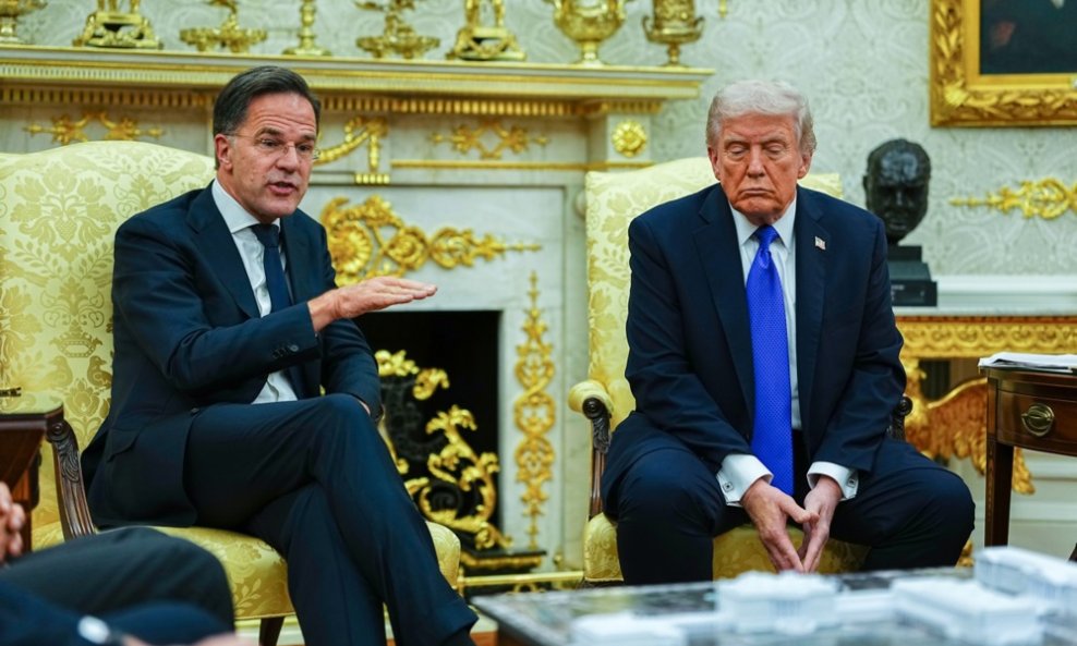 Mark Rutte i Donald Trump