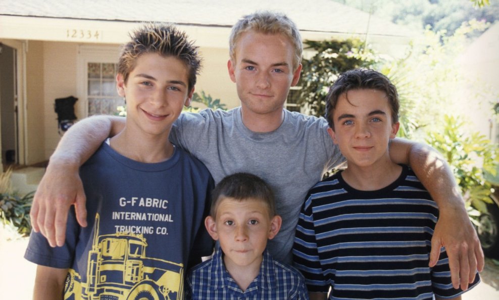 Erik Per Sullivan, Frankie Muniz, Justin Berfield i Christopher Masterson u seriji 'Malcolm u sredini'