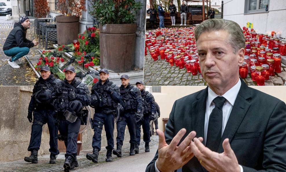 Premijer Robert Golob, praćen specijalnom policijom, istog dana se uputio u Novo Mesto