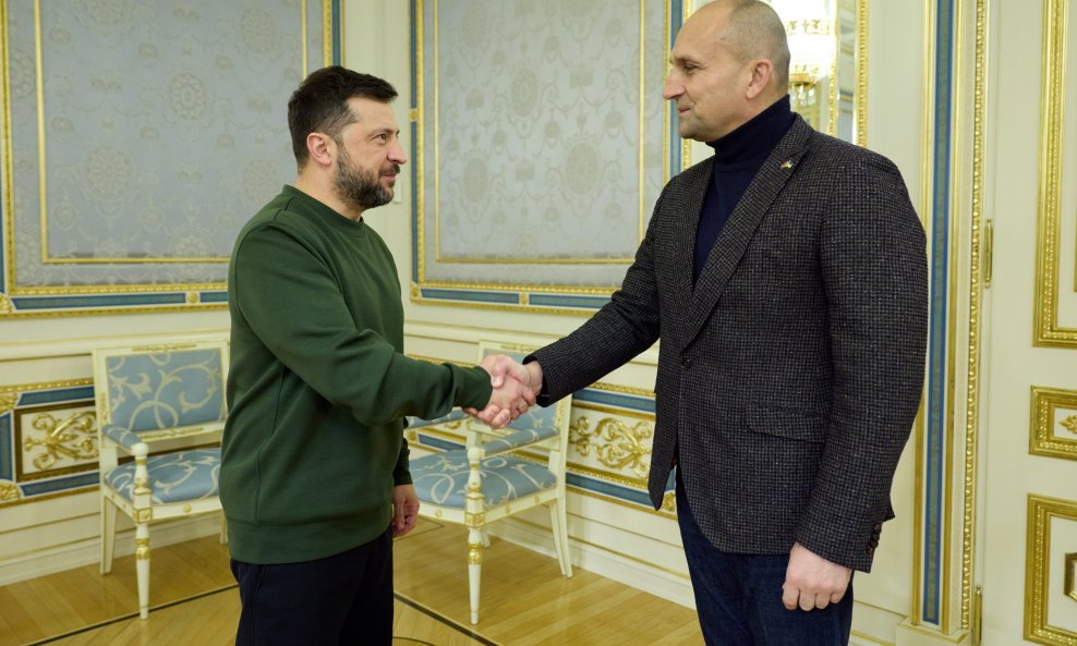 Volodimir Zelenski i Ivan Anušić