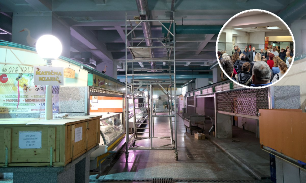 Zatvara se donja etaža tržnice Dolac