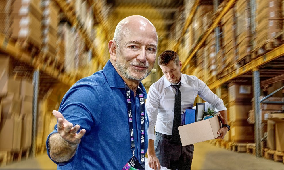Otkazi u Amazonu - ilustracija / Jeff Bezos