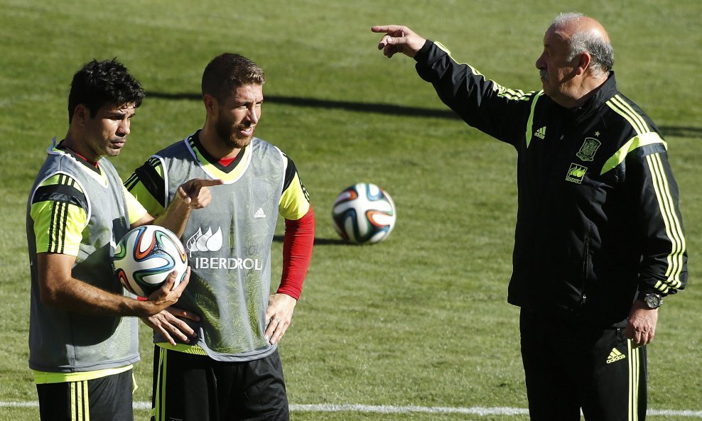 Diego Costa, Sergio Ramos i Vicente del Bosque